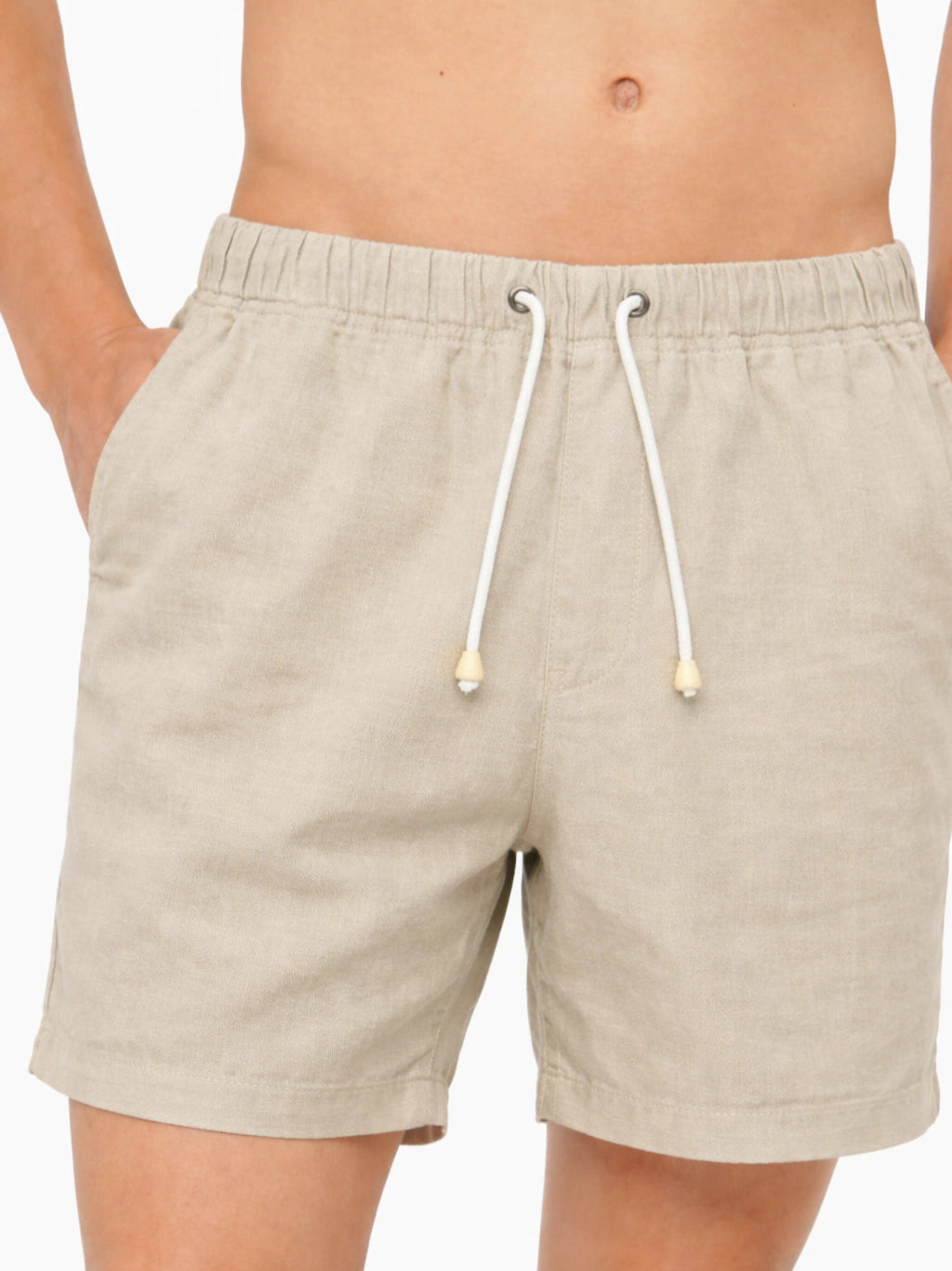 Linen Shorts (Sand Tone)